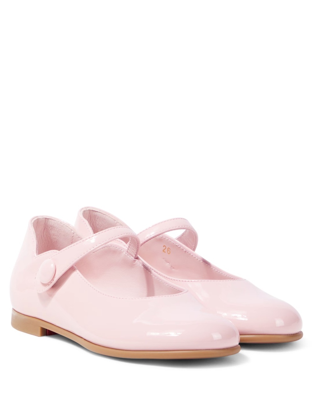 New CHRISTIAN LOUBOUTIN KIDS
Melodie Chick leather Mary Jane flats in Pink Sz 12